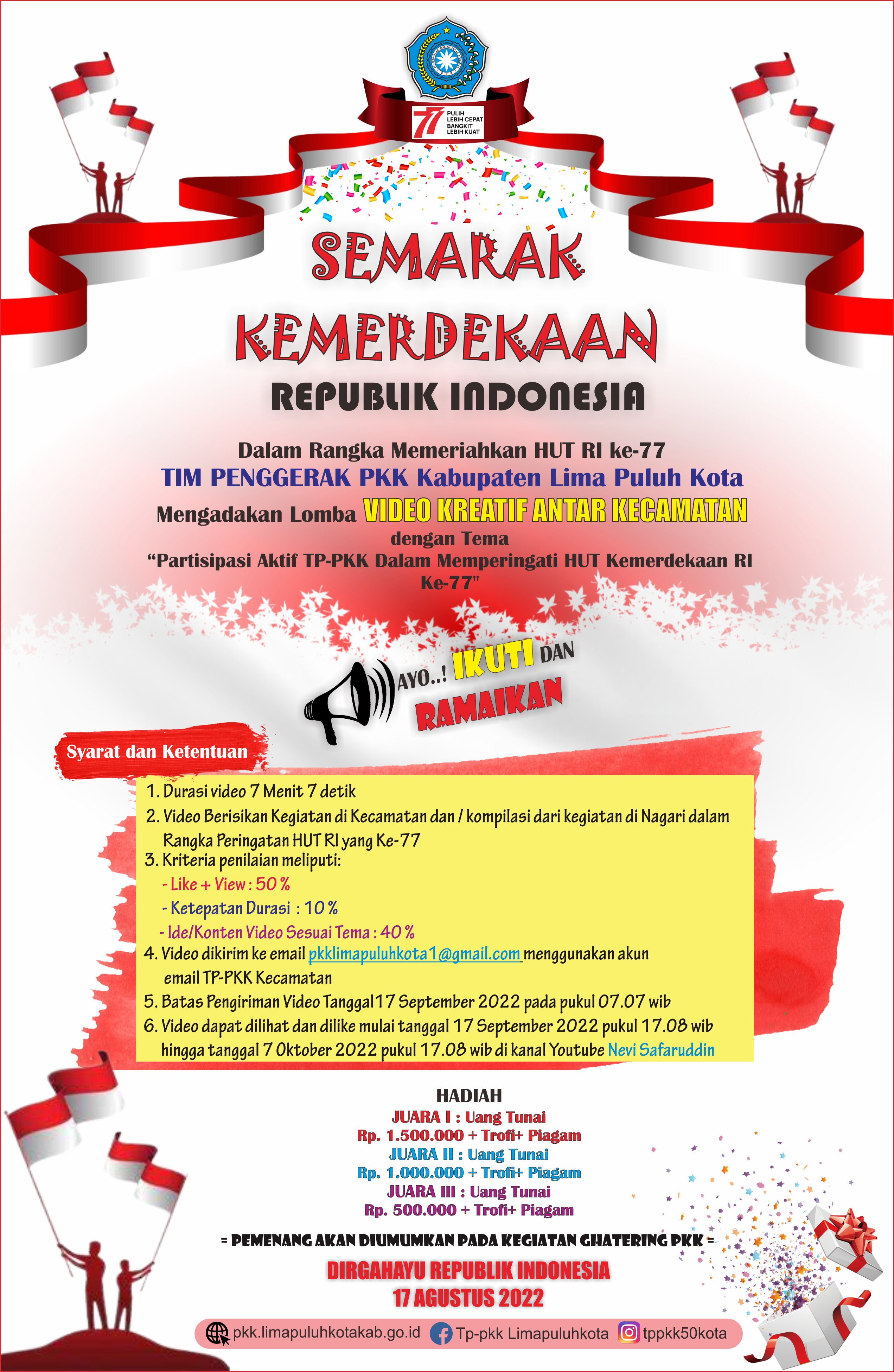 LOMBA VIDEO KREATIF HUT RI KE 77